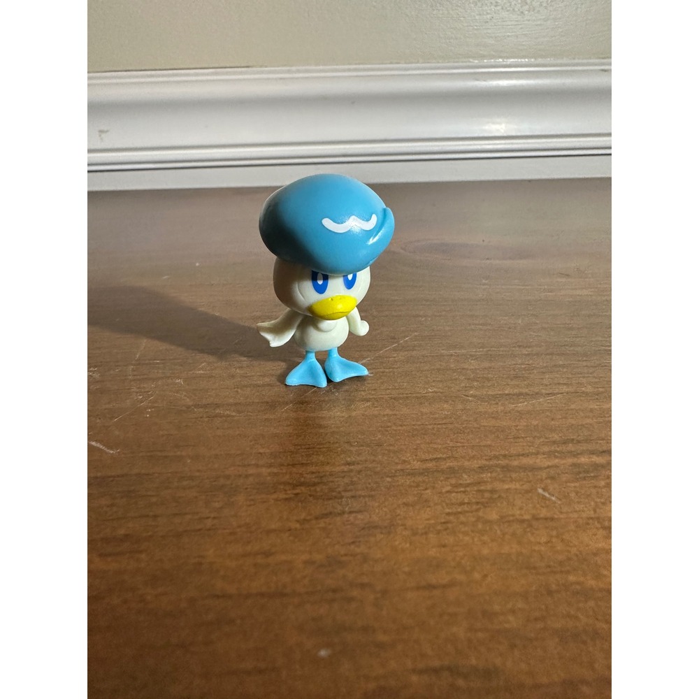 Pokemon Quaxly Battle Figure Jazwares Paldea Region Water Starter Mini Toy 1.5"